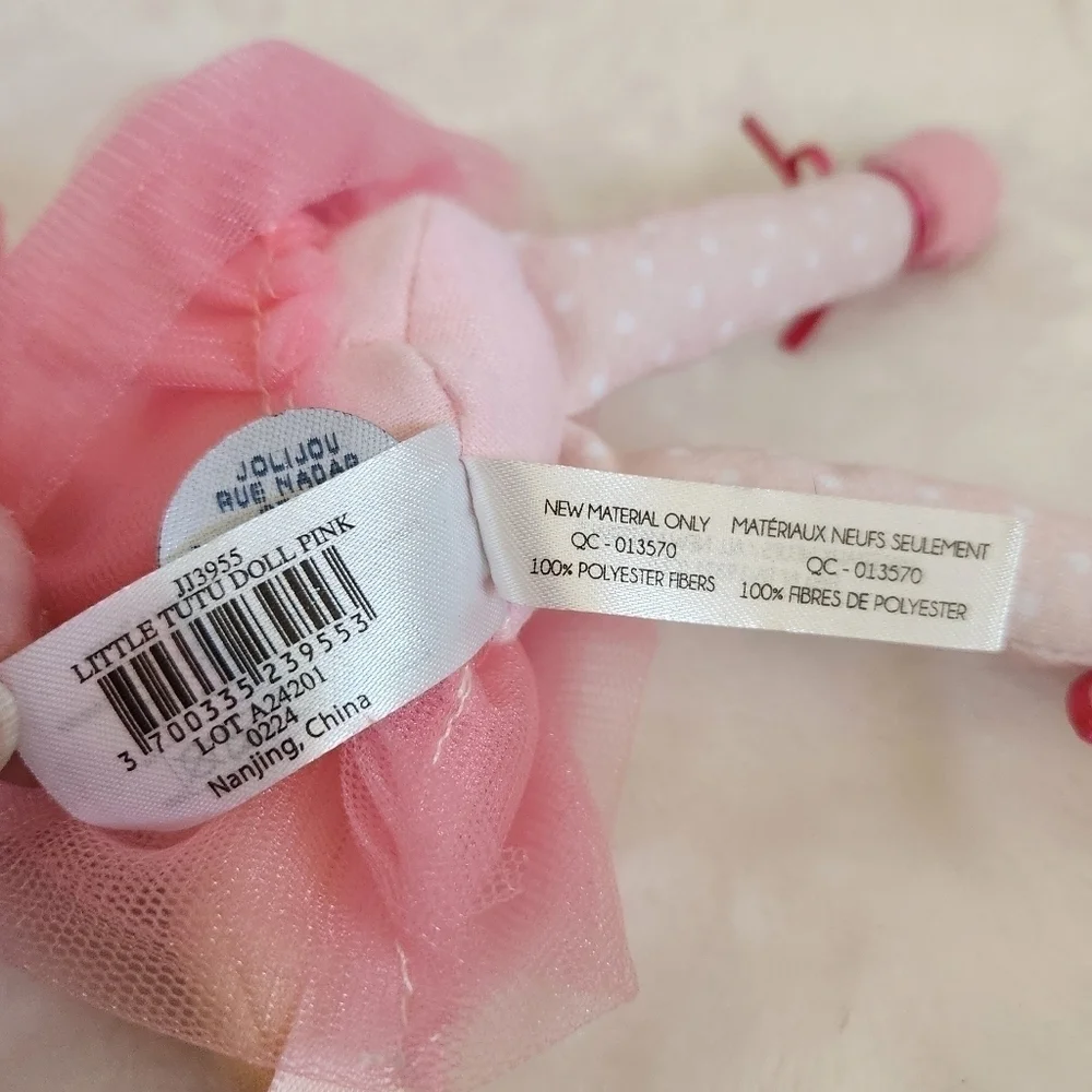 JoliJou Paris Les Tutus De Doudou Little Tutu Pink French Ballerina Doll